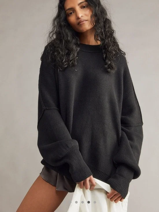 Free people easy street tunic black size small - Picture 1 of 9